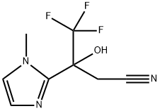 1H-Imidazole-2-propanenitrile, β-hydroxy-1-methyl-β-(trifluoromethyl)- Structure