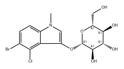 β-D-Glucopyranoside, 5-bromo-4-chloro-1-methyl-1H-indol-3-yl Structure