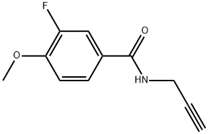 3-Fluoro-4-methoxy-N-2-propyn-1-ylbenzamide Structure