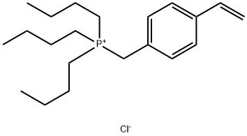 Phosphonium, tributyl[(4-ethenylphenyl)methyl]-, chloride (1:1) Structure