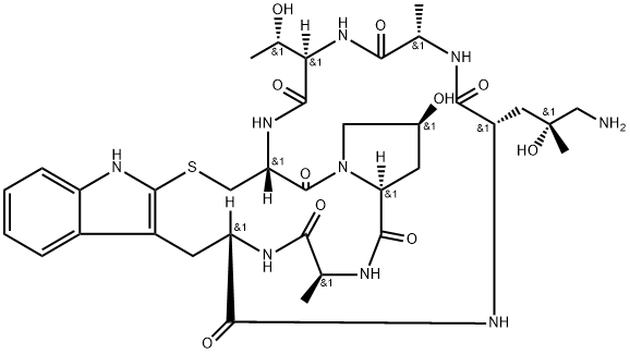 ((R)-4-Hydroxy-4-methyl-Orn)-Phalloidin 구조식 이미지