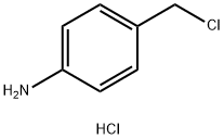 Benzenamine, 4-(chloromethyl)-, hydrochloride (1:1) 구조식 이미지