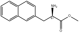 2-Naphthalenepropanoic acid, α-amino-, methyl ester, (αR)- Structure