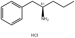 Benzeneethanamine, α-propyl-, hydrochloride, (R)- (9CI) 구조식 이미지