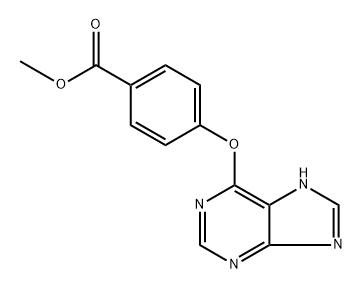 Methyl 4-(9H-Purin-6-yloxy)benzoateQ: What is 
Methyl 4-(9H-Purin-6-yloxy)benzoate Q: What is the CAS Number of 
Methyl 4-(9H-Purin-6-yloxy)benzoate 구조식 이미지