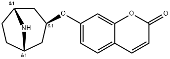 2H-1-Benzopyran-2-one, 7-[(3-exo)-8-azabicyclo[3.2.1]oct-3-yloxy]- Structure