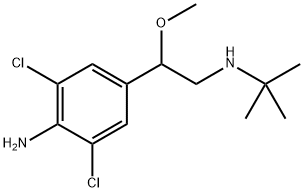 Benzeneethanamine, 4-amino-3,5-dichloro-N-(1,1-dimethylethyl)-β-methoxy- Structure