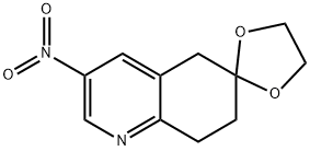 Spiro[1,3-dioxolane-2,6'(5'H)-quinoline], 7',8'-dihydro-3'-nitro- 구조식 이미지