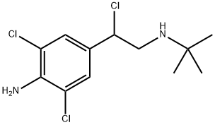 Benzeneethanamine, 4-amino-β,3,5-trichloro-N-(1,1-dimethylethyl)- Structure