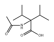 2-acetamido-3-methyl-2-(propan-2-yl)butanoic acid Structure