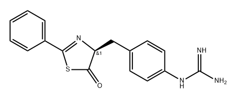 4-Guanidinophenylalanine-2-phenyl-5-thiazolone Structure