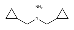 1,1-bis(cyclopropylmethyl)hydrazine Structure