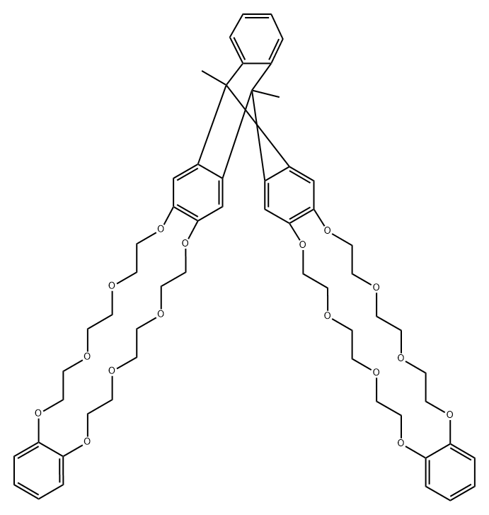 Triptycene-derived bis(crown ether) host, 95% Structure