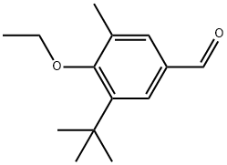 3-(1,1-Dimethylethyl)-4-ethoxy-5-methylbenzaldehyde Structure