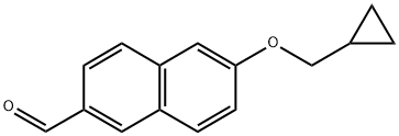 6-(Cyclopropylmethoxy)-2-naphthalenecarboxaldehyde Structure