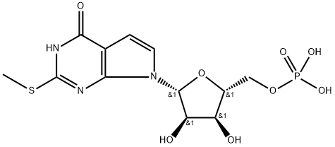 poly(2-methylthio-7-deazainosinic acid) Structure