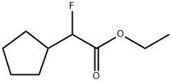 Cyclopentyl-fluoro-acetic acid ethyl ester Structure