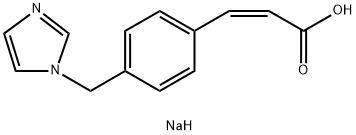 (Z)-3-(4-((1H-imidazol-1-yl)methyl)phenyl)acrylic acid Structure