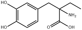 Hydrocinnamic acid, α-amino-α-ethyl-3,4-dihydroxy-, (±)- (8CI) Structure