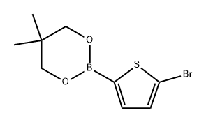 2-(5-Bromothiophen-2-yl)-5,5-dimethyl-1,3,2-dioxaborinane Structure