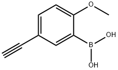 (5-Ethynyl-2-methoxyphenyl)boronic acid Structure