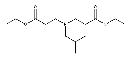 N-(3-ethoxy-3-oxopropyl)-N-(2-methylpropyl)-β-alanine, ethyl ester Structure