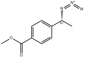 Benzoic acid, 4-[(1R)-1-azidoethyl]-, methyl ester Structure