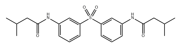 N,N'-(sulfonylbis(3,1-phenylene))bis(3-methylbutanamide) Structure