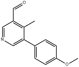 5-(4-Methoxyphenyl)-4-methylnicotinaldehyde Structure