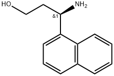 1-Naphthalenepropanol, γ-amino-, (γR)- Structure