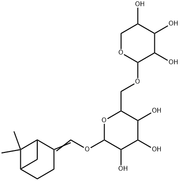 피넨-10-일비시아노사이드 구조식 이미지