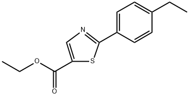 Ethyl 2-(4-ethylphenyl)thiazole-5-carboxylate 구조식 이미지