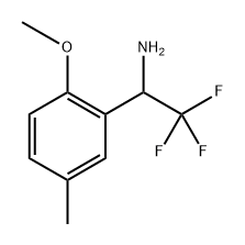 Benzenemethanamine, 2-methoxy-5-methyl-α-(trifluoromethyl)- Structure