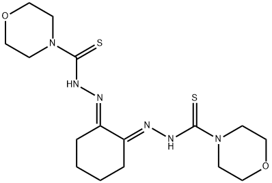 1,2-cyclohexanedione bis(4-diethylenoxythiosemicarbazone) Structure