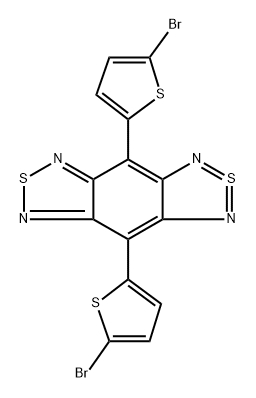 4,8-di(5-bromothiophene-2-yl)benzo[1,2-c:4,5-c']bis[1,2,5]thiadiazole 구조식 이미지