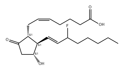 15-fluoro-15-deoxyprostaglandin E2 Structure