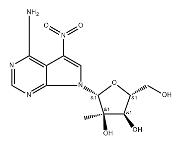 7-NO2-7-deaza-2-C-Me-A Structure