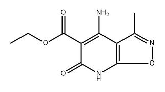 4-amino-3-methyl-6-oxo-6,7-dihydroisoxazolo[5,4-b]pyridine-5-carboxylic acid ethyl ester Structure