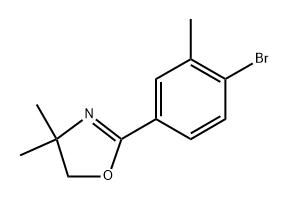 2-(4-Bromo-3-methylphenyl)-4,5-dihydro-4,4-dimethyloxazole Structure