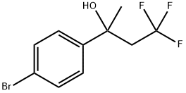 2-(4-bromophenyl)-1,1,1-trifluoropropan-2-ol Structure