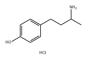 Phenol, 4-(3-aminobutyl)-, hydrochloride (1:1) Structure