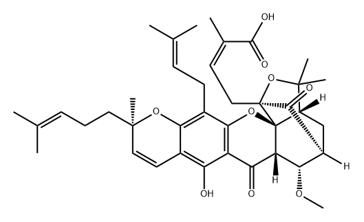 Gambogoic acid A 구조식 이미지