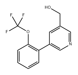 5-(2-(Trifluoromethoxy)phenyl)pyridine-3-methanol Structure