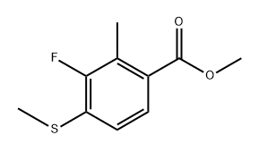 Methyl 3-fluoro-2-methyl-4-(methylthio)benzoate 구조식 이미지