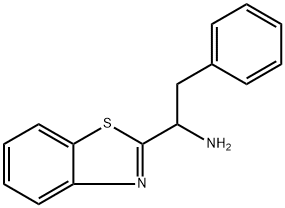 2-Benzothiazolemethanamine, α-(phenylmethyl)- Structure