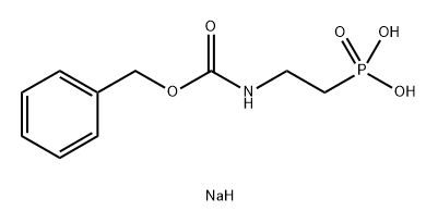 Carbamic acid, N-(2-phosphonoethyl)-, phenylmethyl ester Structure