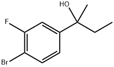 2-(4-bromo-3-fluorophenyl)butan-2-ol Structure