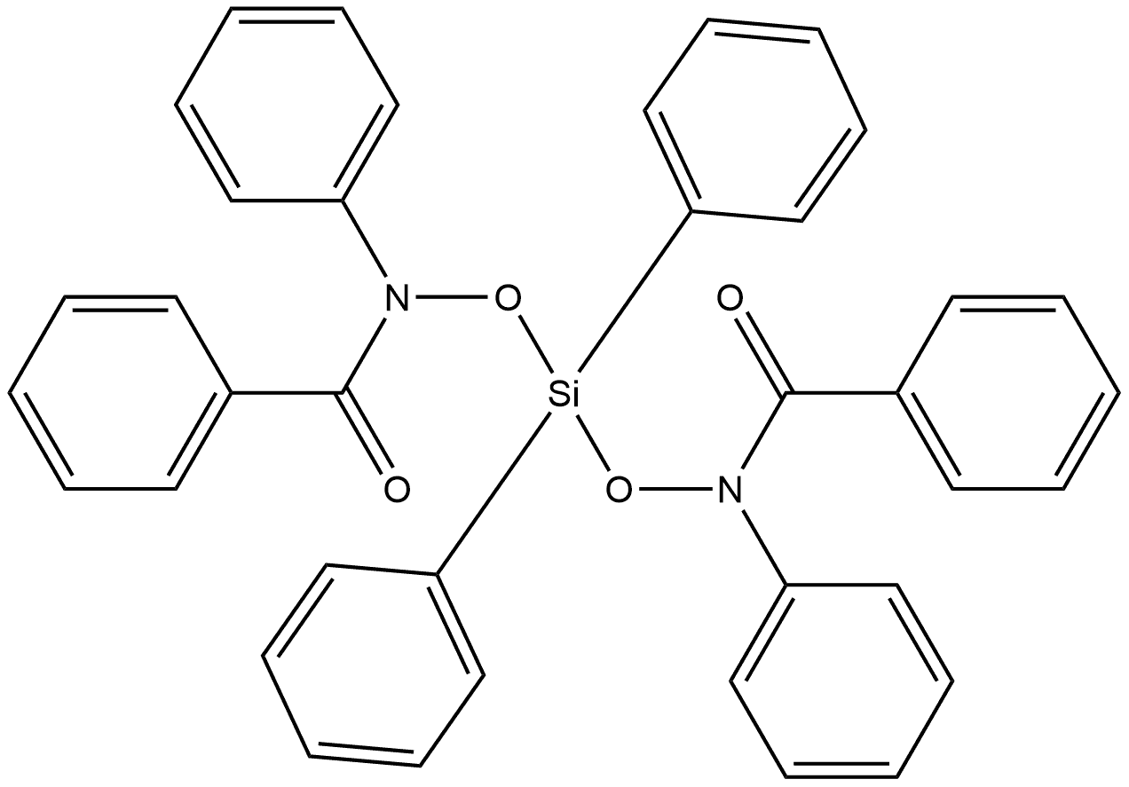 N,N''-((Diphenylsilanediyl)bis(oxy))bis(N-phenylbenzamide) Structure