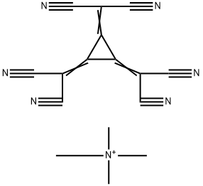 Methanaminium, N,N,N-trimethyl-, salt with 2,2',2''-(1,2,3-cyclopropanetriylidene)tris[propanedinitrile] (1:1) (9CI) Structure