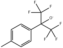 Benzenemethanol, 4-methyl-α,α-bis(trifluoromethyl)-, ion(1-) Structure